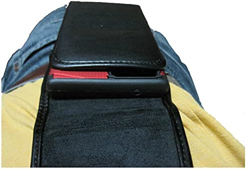 Bolsa de telefone de couro Turtleback para Galaxy Note 20 Ultra, Pesado e Robagem, suporte de correia compatível com o estojo de