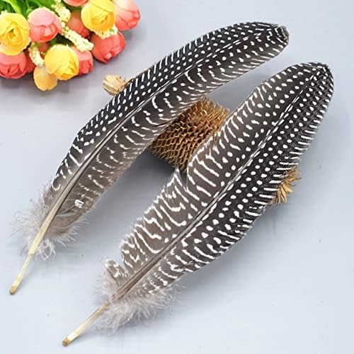 Zamihalaa 10 pcs. 17-22 cm Penas de asa manchada plumagem de aves para artesanato DIY Acessórios de chapéus - 10 peças