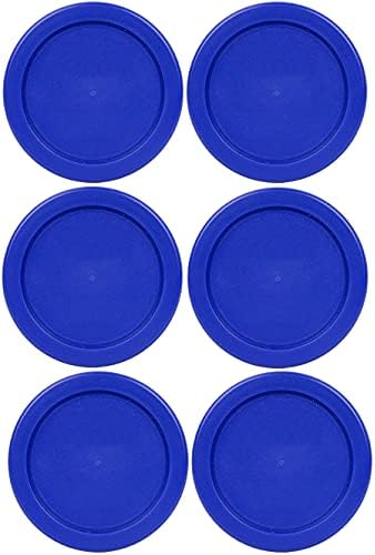 Klarareware 1 xícara de tampas de substituição de armazenamento de alimentos de plástico azul redondo
