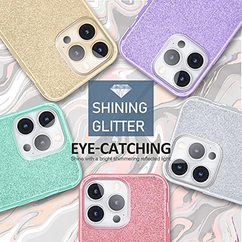 MateProx Compatível com o iPhone 13 Pro Case Bling Sparkle Cute Girls Women Cover protetor para iPhone 13 Pro 6.1 2021