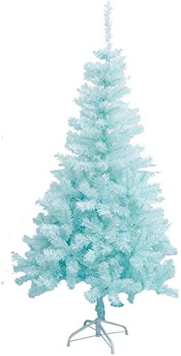 Árvore de Natal Topyl de 6 pés de Natal Premium de abeto premium arrasado com suporte de metal sólido, Material Eco-Friendly PVC Decoração de férias azul de 6 pés