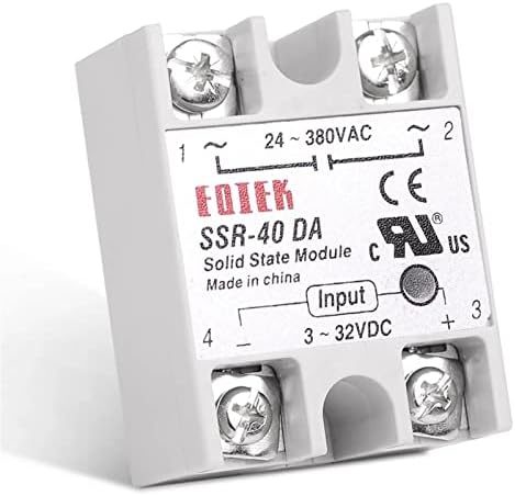 10PCS SSR-10DA 25DA 40DA Relé de estado sólido monofásico 10A 25A 40A Módulo 3-32V DC Entrada 24-380V CA Saída