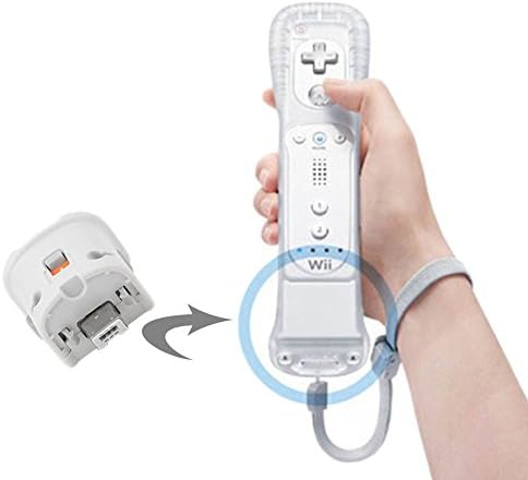 Heckia 2x Motion Plus Adapter Sensor para Nintendo Wii Wii U Remote Controller - White