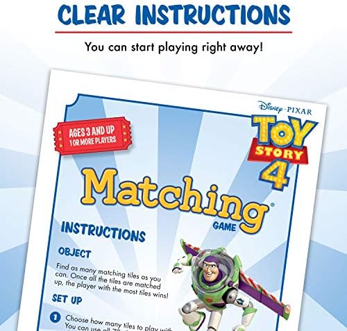 Toy Story 4 Matching Game by Wonder Forge | Para meninos e meninas de 3 a 5 anos | Um jogo de memória divertido e rápido