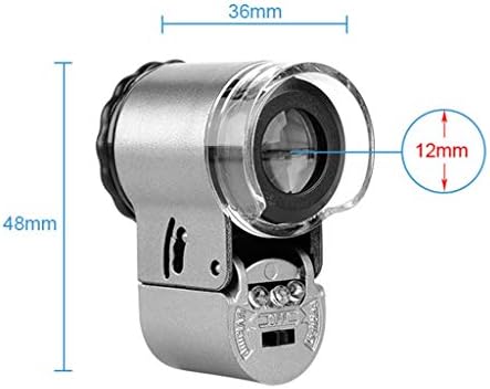 Menscópio de Gretd ， Mini Microscópio portátil com microscópios portáteis de tamanho de bolso com zoom de zoom leve para joalheiros