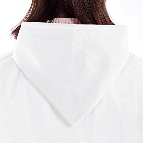 Ponchos de chuva para adultos 2 pacote de pacote de chuva reutiliza capas de chuva claras para mulheres