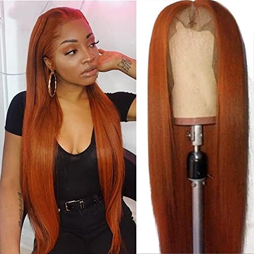 XZGDEN 99J Lace Front peruca brasileira remy transparente renda perucas frontais perucas de cabelo humano vermelho para mulheres negras