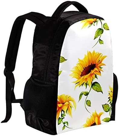 Mochila VBFOFBV para mulheres Laptop de laptop Backpack Bolsa casual, girassol amarelo floral