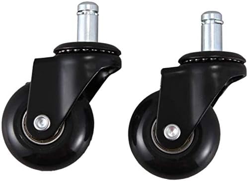 Xzgden Superior 2pcs Roda universal de serviço pesado 40kg PU Rodas de mamona giratória PU Substituição de giro para roda de