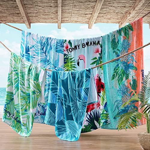Tommy Bahama - Conjunto de toalhas de praia, algodão macio Terry Beach Essentials, altamente absorvente e resistente