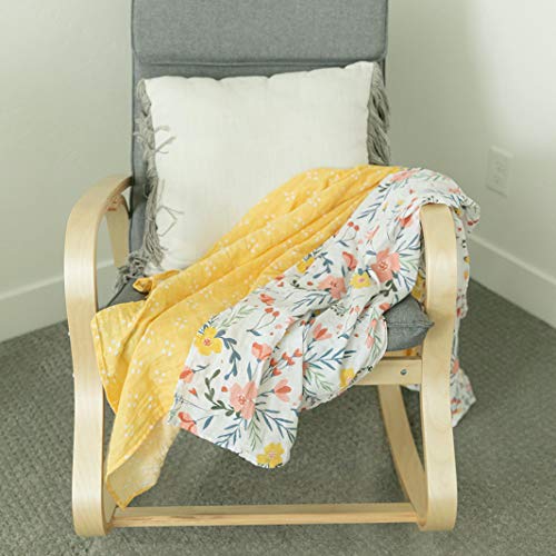 GRADO GRADO Luxos suaves Premium Muslin Baby Swaddle Cobertors 2 pacote | Grande 47 x 47 polegadas | de algodão recém -nascido