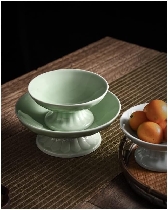 N/A Creative Zen Large Plate Grande Placa de chá chinesa Placa de chá de pé eleva
