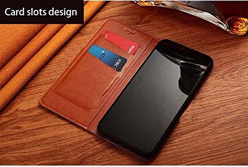 Ahgdda Magnetic Flip Phone Case [titular de cartão], para Apple iPhone 14 Case 6,1 polegadas 2022 Campa de lagarto à prova de choque de couro [Kickstand]