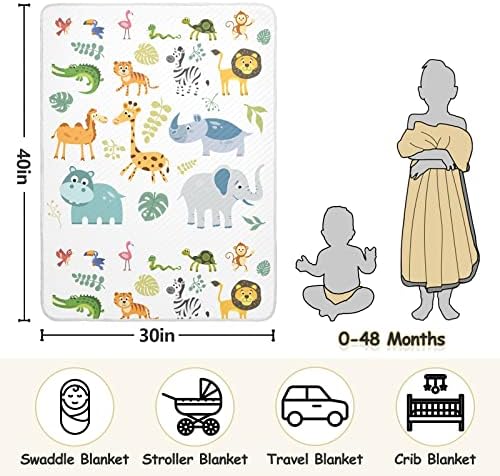 Cataku Animals Cartoon fofo cobertor de bebê para meninos meninas algodão Cama de cobertores de algodão Planto de bebê