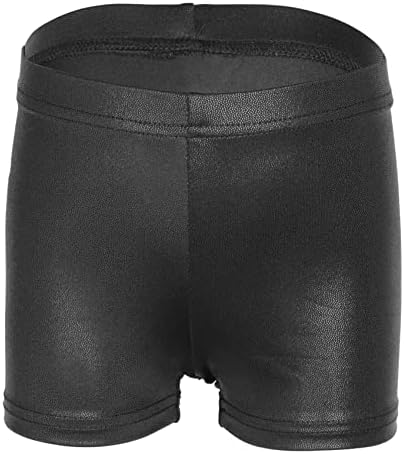 ILOLover Solid Color Girls 'Sparkle Dance and Trokbing Athletic Gymnastics Shorts