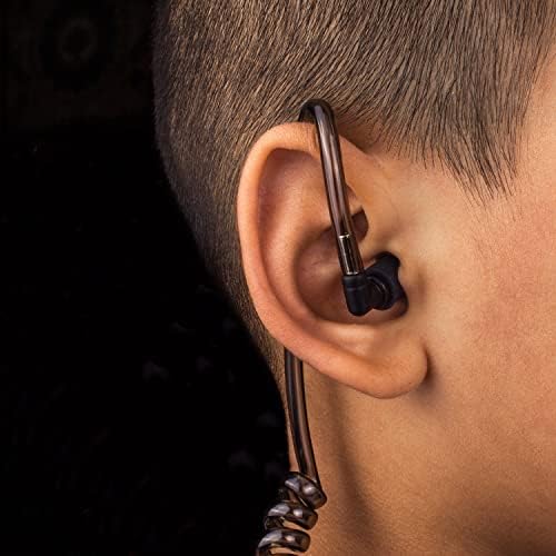 Fone de ouvido de tubo acústico com microfone para Motorola Walkie Talkies, fone de ouvido de vigilância e PTT compatível