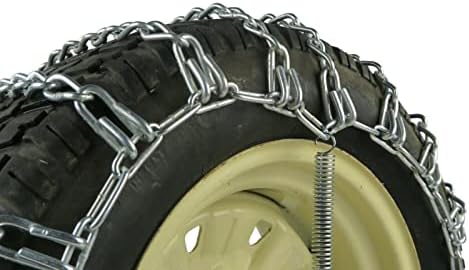 A ROP SHOP | 2 Corrente de pneus de ligação para Kubota 16x7.5x8 Frente e 24x10.5x12 Tractor de pneu traseiro