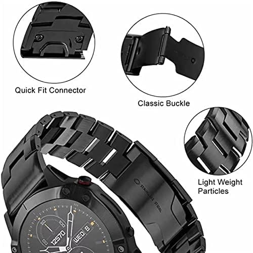 AHGDDA Titanium liga Watchband Rickfit Wrist Wels for Garmin Fenix ​​7x 7 6 5 5x Plus/6 6x Pro 3 3HR/Forerunner 935 945 Relógio