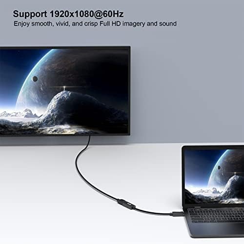 Benfei DisplayPort para o adaptador HDMI 20 pacote, porta de exibição DP para conversor HDMI Masculino para fêmea