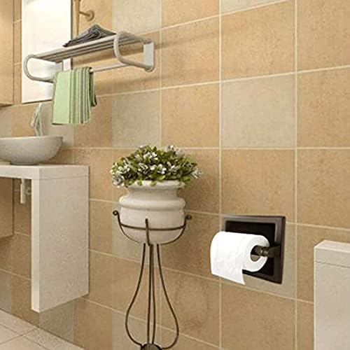 Calnsthshui Retorno de papel higiênico de papel higiênico aço inoxidável montagem de parede de parede Acessórios para o banheiro preto suporte de papel higiênico preto