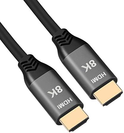 Cablecc HDMI 2.1 Cabo Ultra-HD UHD 8K 60Hz 4K Cabo 120Hz 48Gbs com Audio & Ethernet HDMI Cord 1M