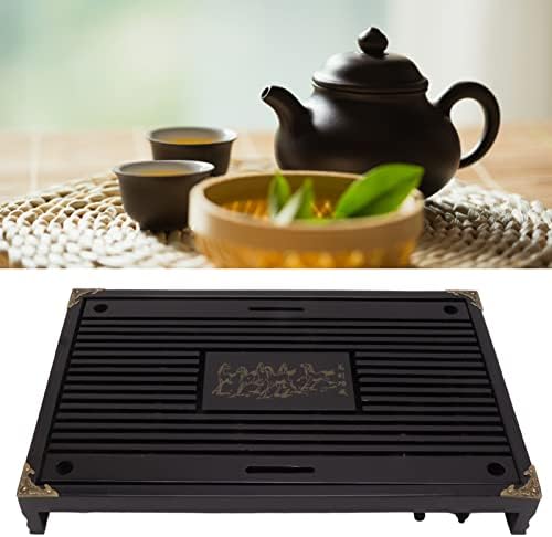Bandeja de chá, bandeja de chá de bambu Prisotes de madeira, bandejas e pratos de bandeja de bandeja de bandeja de bandeja