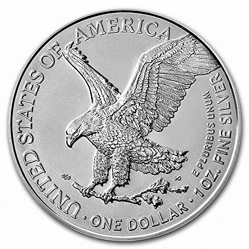 2022 No Mint Mark American Silver Eagle .999 Prata fina com nosso Certificado de Autenticidade Dollar Us Mint Uncirculated