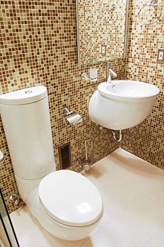 Urbn.Design - Série Nolde - Tumbler único contemporâneo e suporte de parede para banheiro, cromo polido em dois tons com acabamento