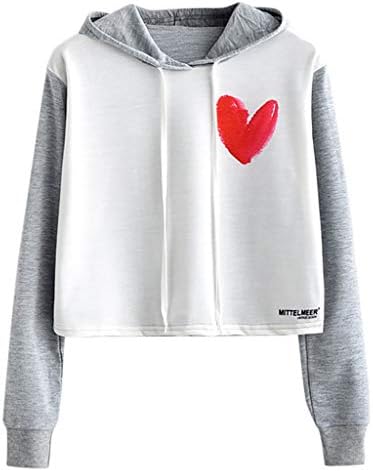 Love Print Hoodie, Woman Logo O-Gobes Blusa Pullove