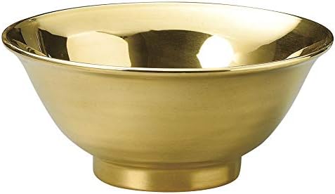 Pote de macarrão dourado e eva leve [7,5 x 3,2 polegadas, 16,2 oz, loja de ramen chinesa, cozinha asiática, uso comercial