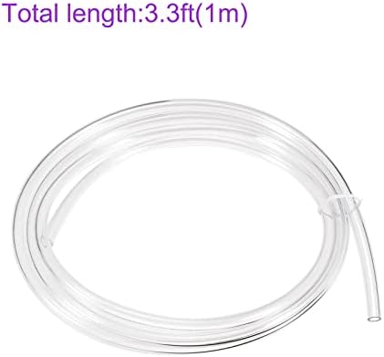 DMIOTECH 6mm ID 8mm od tubo de PVC transparente Tubo de vinil transparente flexível para tubo de água do jardim, tubo de óleo de
