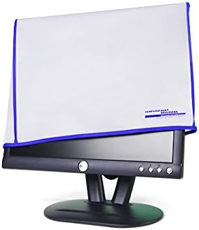 Monitor de computador Tampa de poeira para painel plano Vinil antiestático liso lcd-Silky com acabamento azul