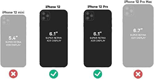 OtterBox Symmetry Clear Series+ Caso com MagSafe para iPhone 12 e iPhone 12 Pro - embalagem não -retail