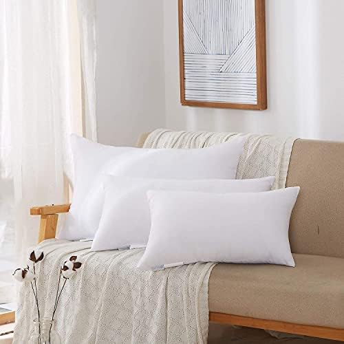 ACANVA PROFRILHO FLUFFY PHOURS para dormir, adormecido, enchimento de almofada decorativa, 12 polegadas de 12 polegadas, branco