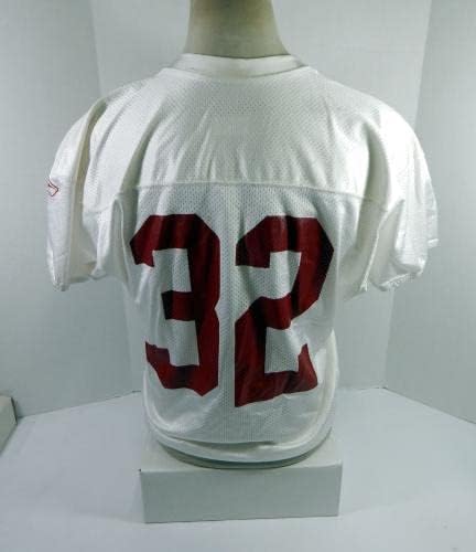 2009 San Francisco 49ers Michael Lewis 32 Game usado Jersey White Practice