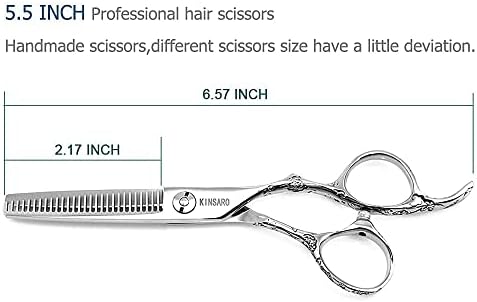 Tesoura de barbeiro conjunto 5.5 tesoura de cabelo profissional define o corte de cabelo tesouras de corte de cabelo