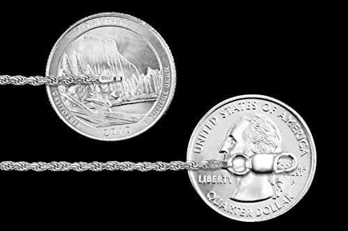 Cadeia de corda de corte de diamante de prata esterlina 1,1 mm 1,5 mm 1,7 mm 2mm 2,5 mm sólido 925 Itália Novo colar