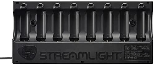 StreamLight 20221 SL-B26 Protegido de íons li USB Charger de 8 unidades recarregáveis, preto