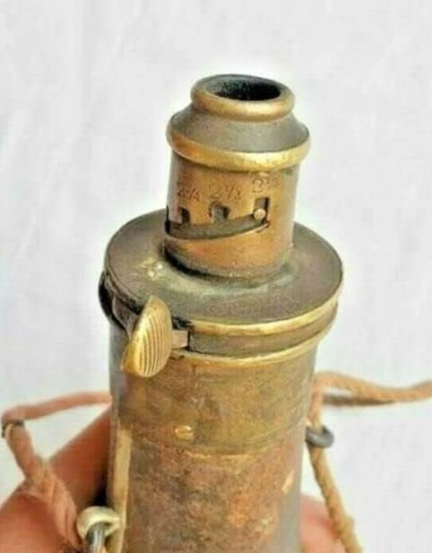 G & J.W Hawksley Sheffield Original Vintage Copper Gun Powder Bottle Bottle Flask, Collectible