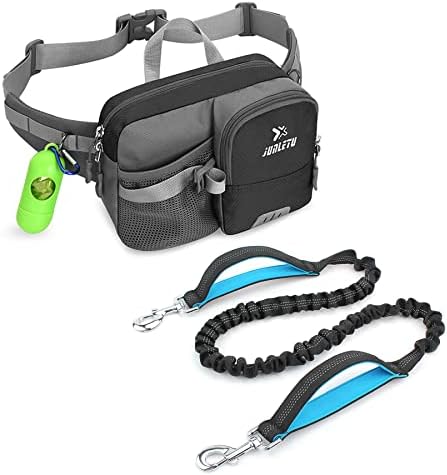 Alfie Pet - Weylyn Dog Bungee Leash com bolsa para cães diariamente caminhada, corrida ou treinamento - cor: preto