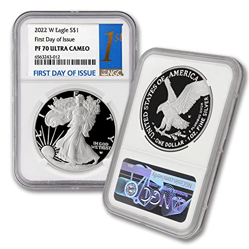 2022 W 1 OZ Provo American Silver Eagle PF-70 Ultra Cameo $ 1 NGC Mint State