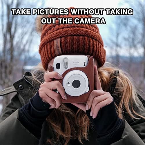 Caixa de proteção à câmera Wogozan compatível com Fujifilm mini 11/9/8/8+ câmeras de filme instantâneo com alça de ombro ajustável