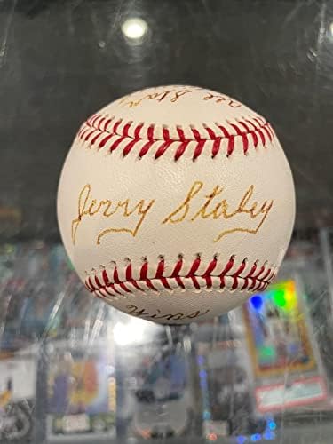 Gerald Staley Cardinals Carreira Single assinado Baseball Official JSA Mint - Bolalls autografados