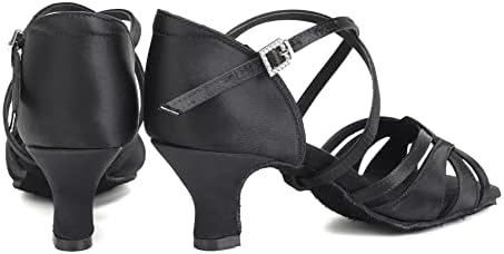 Sapatos de dança latina para mulheres de cetim feminino SWDZM sapatos de dança, modelo EM-3037