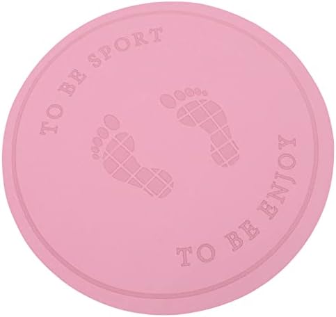 Kisangel Jump Celra Round redonda Screping Cushion Fitness Workout Mats Pad para proteção contra corda de piso, rosa