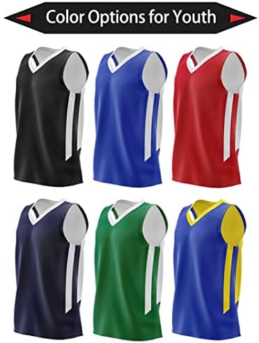 10 Pack Youth Boys Reversível Mesh Performance Desempenho Athletic Basketball Jerseys em branco uniformes para granel de luta esportiva