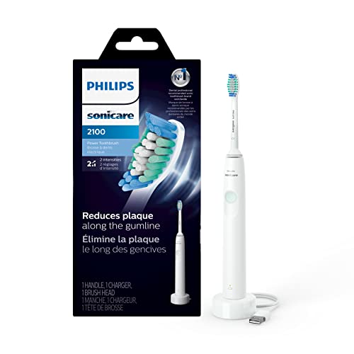 Philips Sonicare 2100 Elétrica Recarregável Power dentes de dentes, hortelã branca, HX3661/04