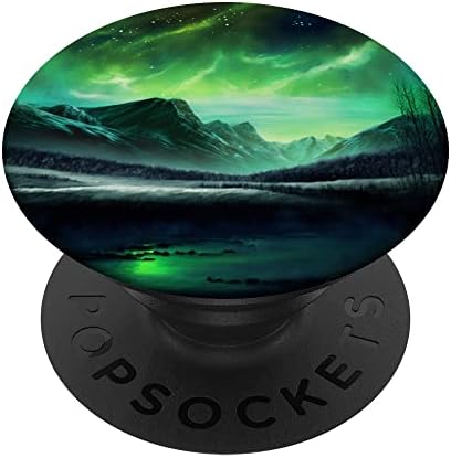 Northern Lights Borealis Aurora Popsockets roxos verdes Swappable PopGrip