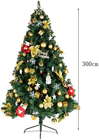 Indyah Christmas Artificial Christmas Tree, pinheiro de Natal, com Stlights LED, decorações de bola de Natal, muito adequadas para decorações de férias internas e externas/300cm