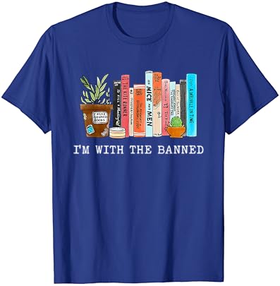Estou com os livros proibidos que li t-shirt de amantes de livros proibidos